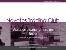 Tablet Screenshot of novatostradingclub.com
